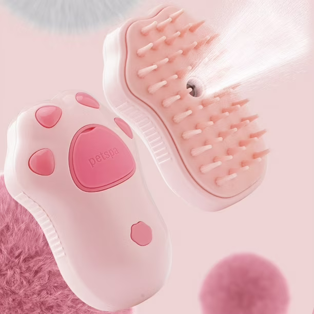 Cepillo a Vapor Recargable PetSpa para Perros y Gatos 10.2 × 7.1 cm